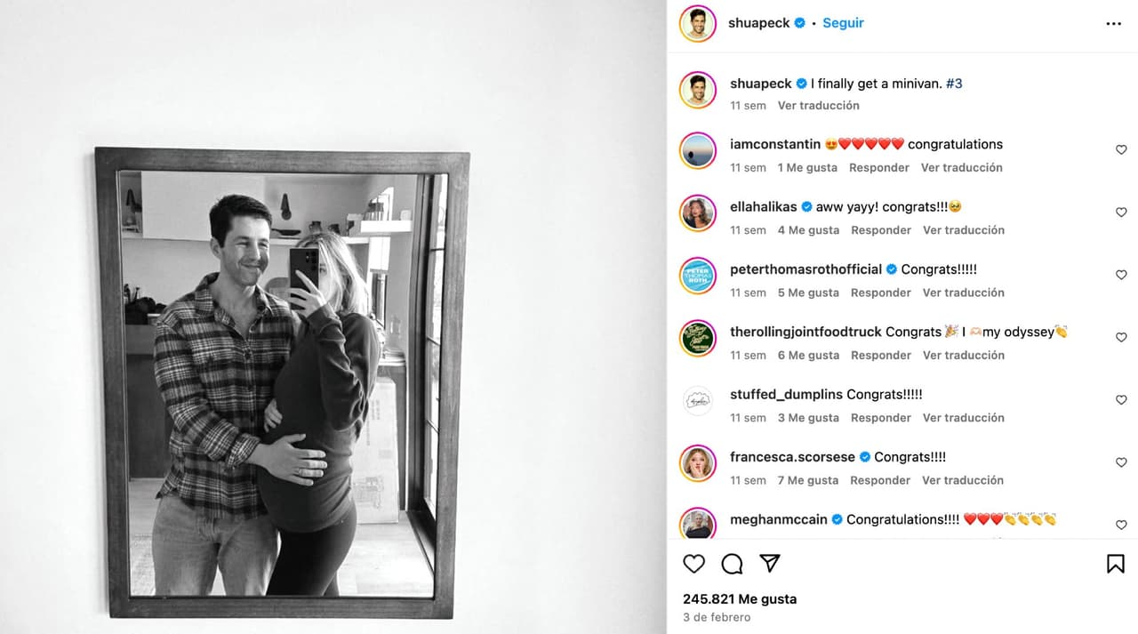 Josh Peck, actor estadounidense y su esposa Peige O'Brien.