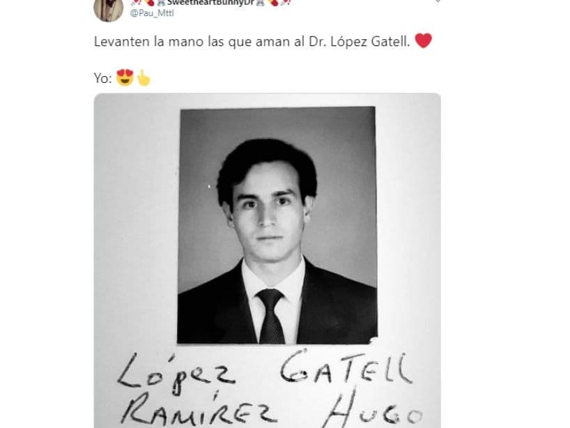 Además, resurgió una fotografía de Hugo López-Gatell de joven, la cual hizo que muchas más personas se enamoraran de él.