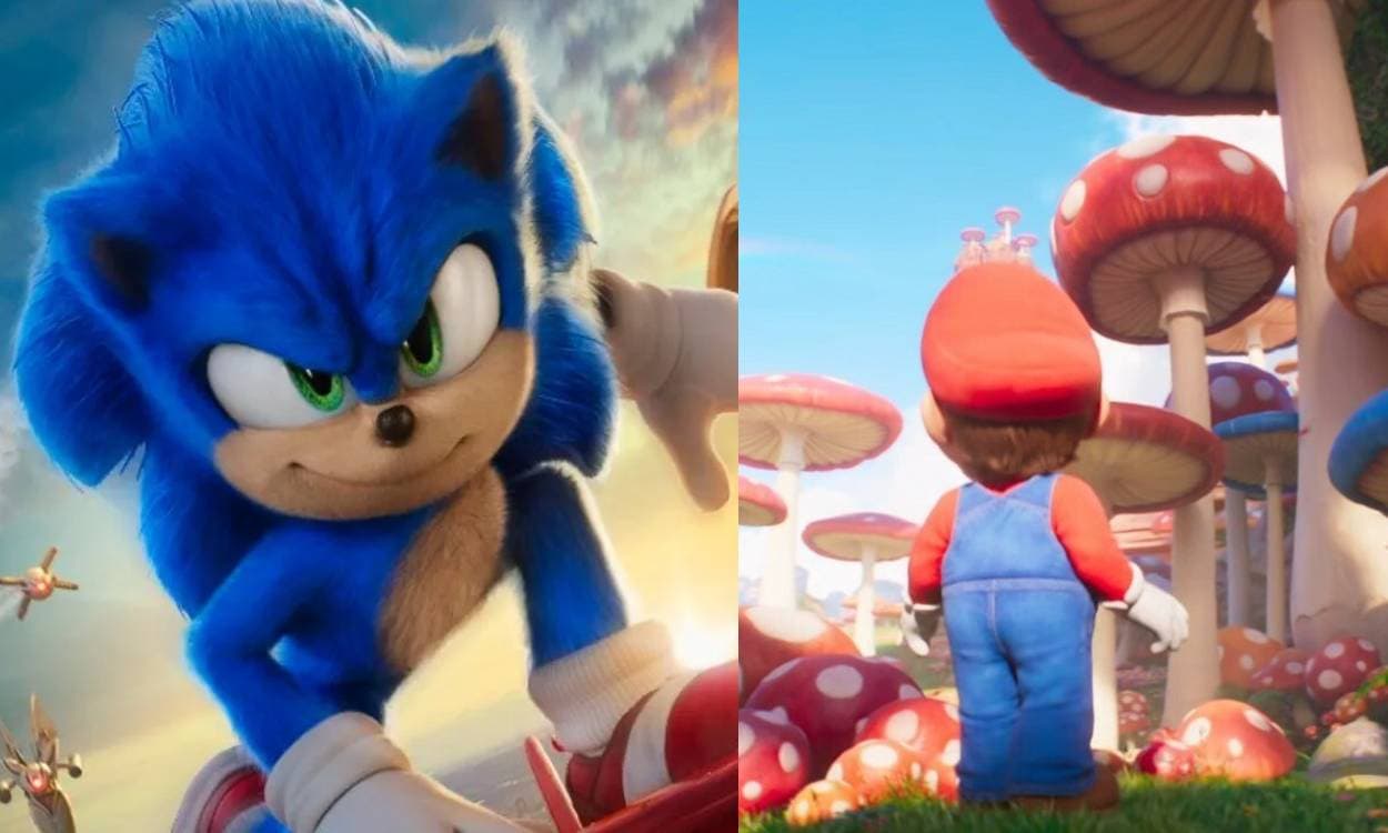 Sonic se burla del nuevo diseño de Mario Bros para su película